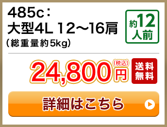 485：大型4L 12～16肩（総重量約5kg） 約12人前 24,800円(税込) 送料無料