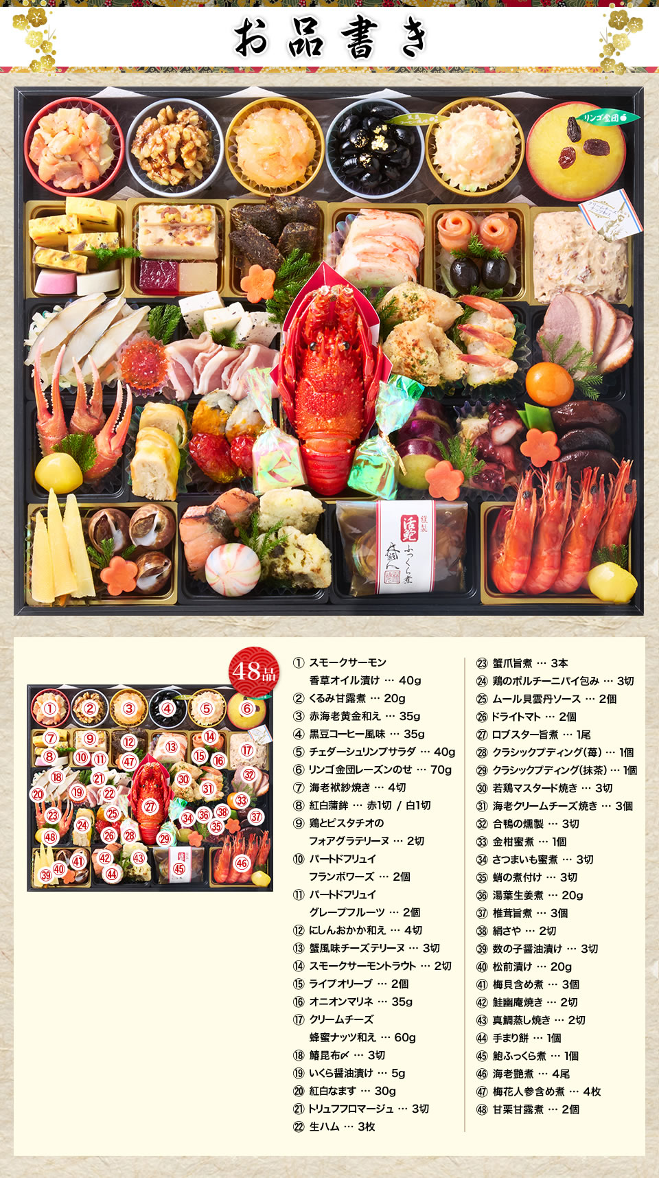 超特大宝船の料理一覧