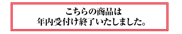 年内受付け終了