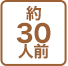 約 30人前