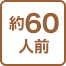 約 60人前
