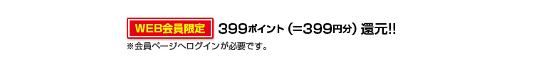 399ポイント
