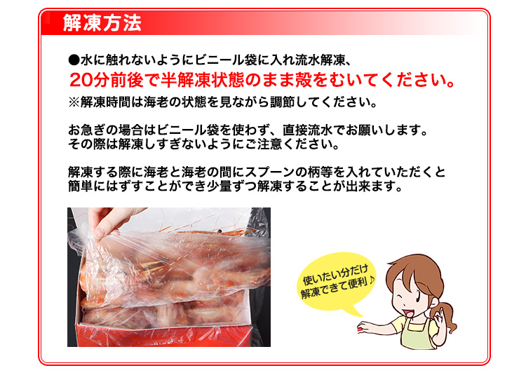 解凍方法