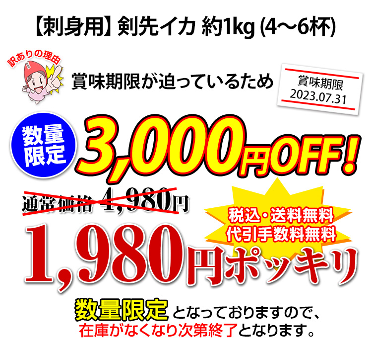 特価3,980円