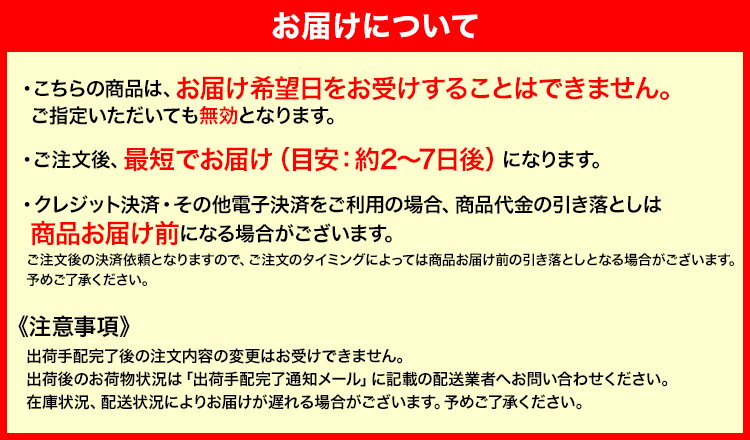 お届けについて