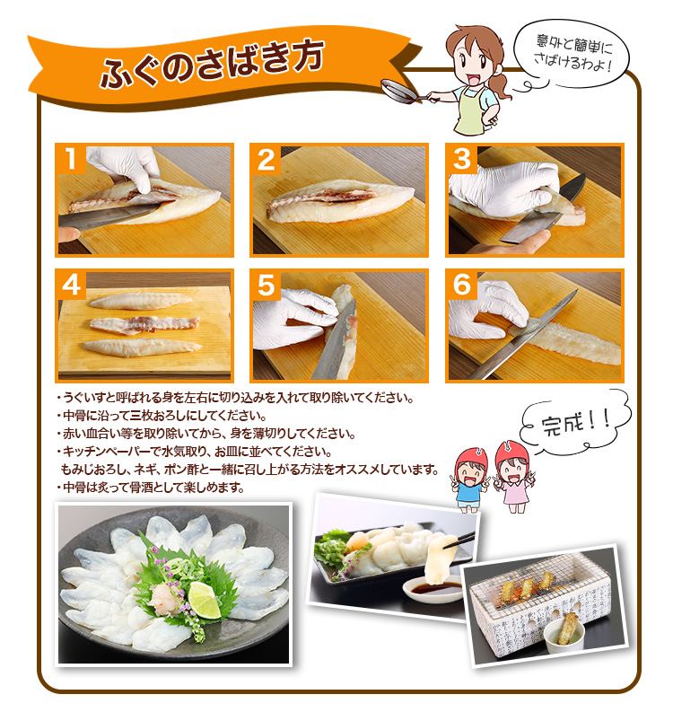 ふぐのさばき方