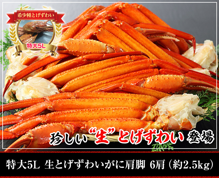 安田さんの珍しい “生”とげずわい