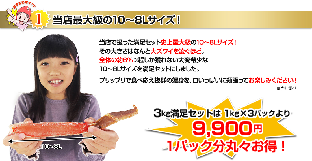 超特大10～8Lサイズがたっぷり超お買い得価格