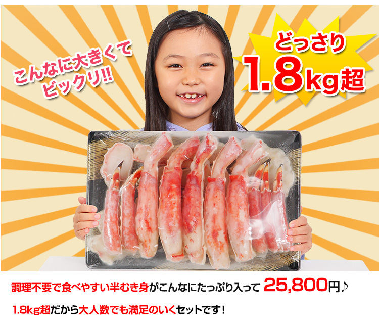 こんなに大きくてビックリ！どっさり2kg超