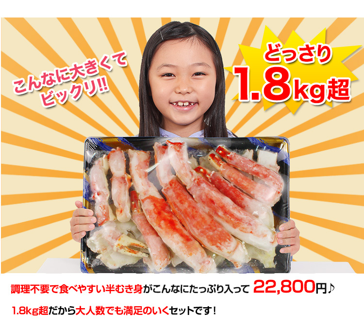 こんなに大きくてビックリ！どっさり2kg超