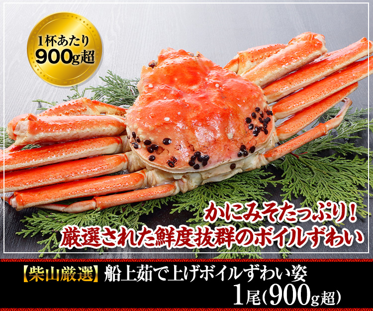 【境港厳選】浜茹で紅ずわいがに姿5～6杯（2.5kg超）