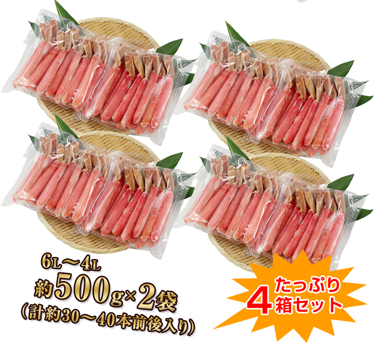 約500g×2袋（計約30～40本入り）