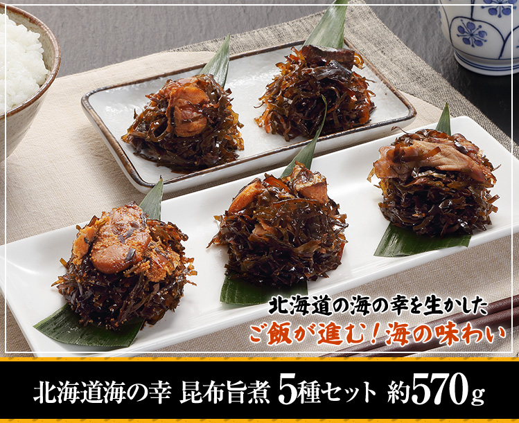北海道海の幸 旨煮 5種セット 約570g