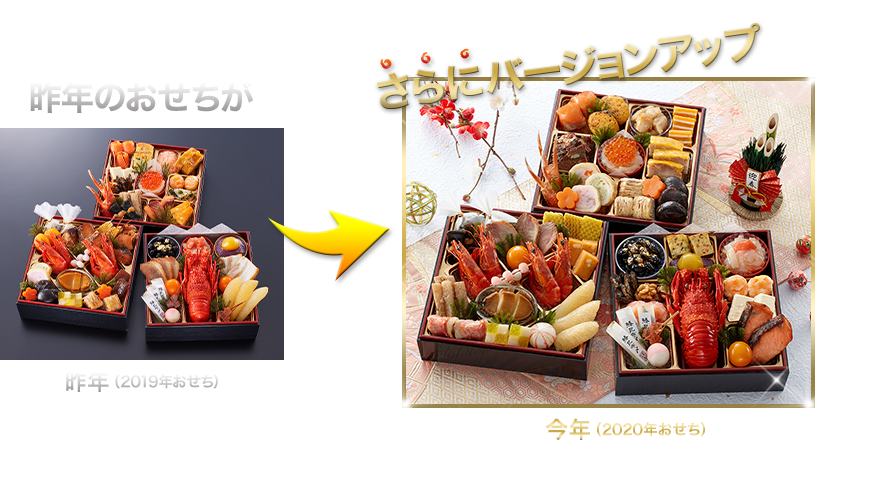 昨年のおせちがさらにバージョンアップ