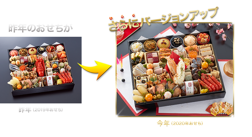 昨年のおせちがさらにバージョンアップ