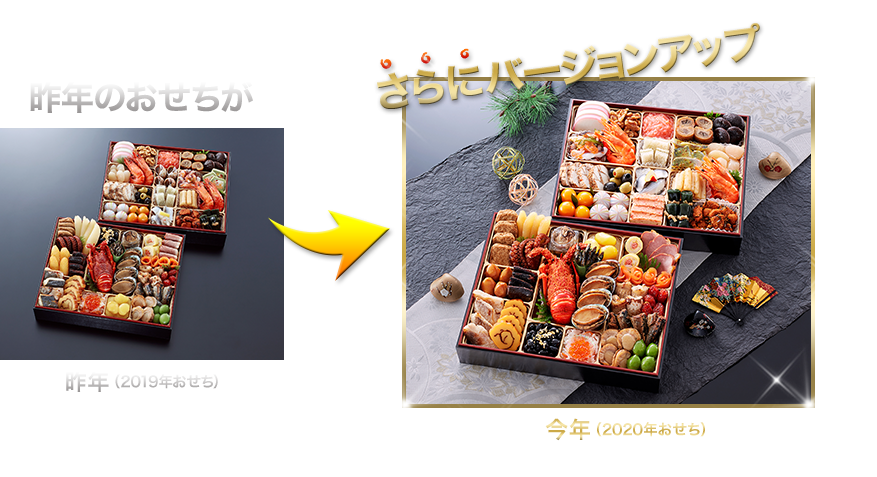 昨年のおせちがさらにバージョンアップ