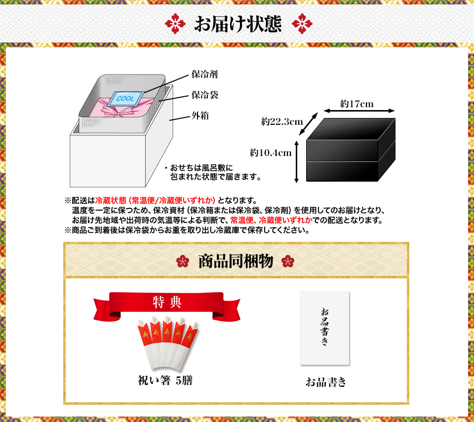 お届け状態