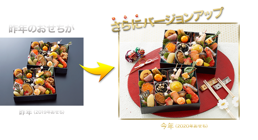 昨年のおせちがさらにバージョンアップ