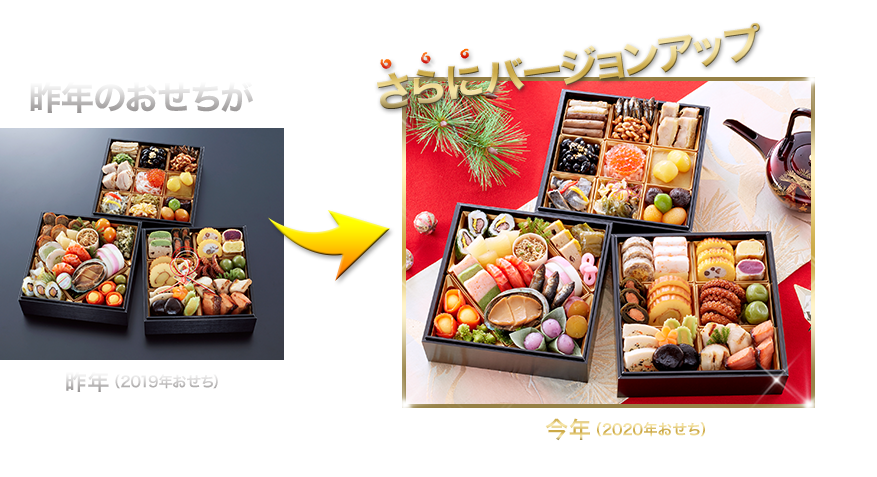 昨年のおせちがさらにバージョンアップ