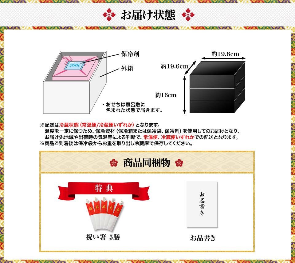 お届け状態