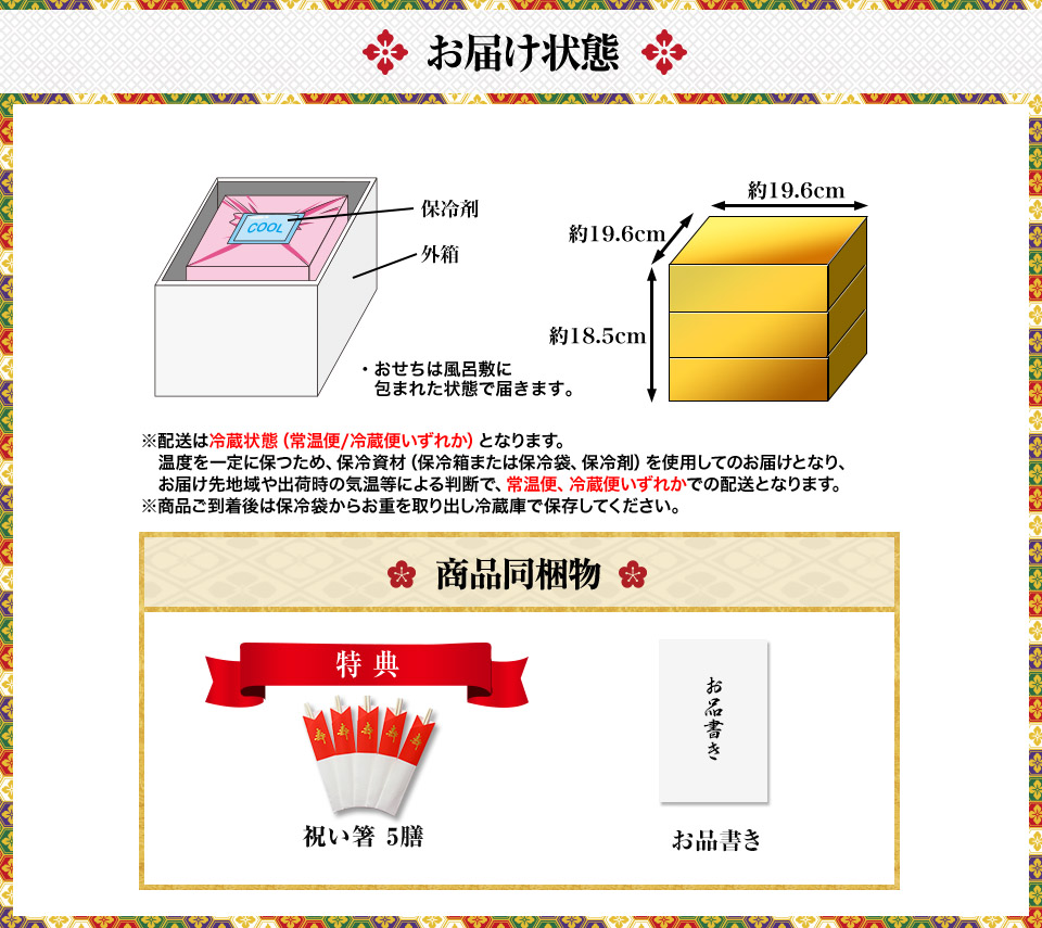 お届け状態