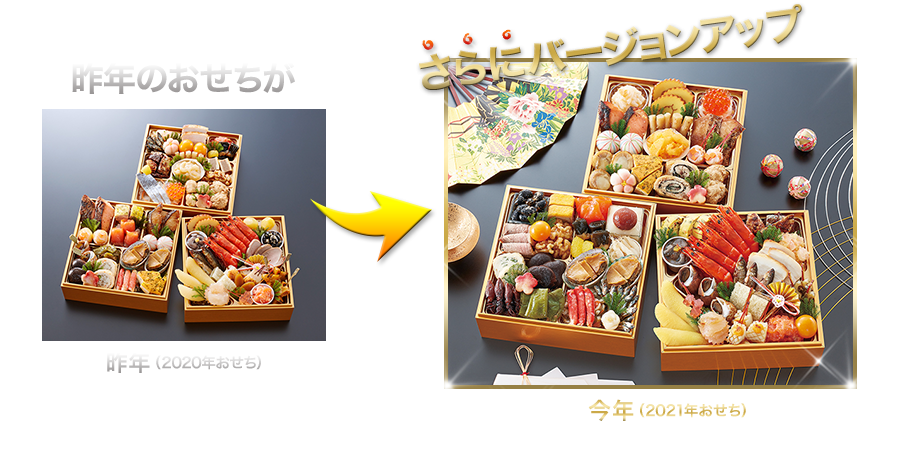 昨年のおせちがさらにバージョンアップ