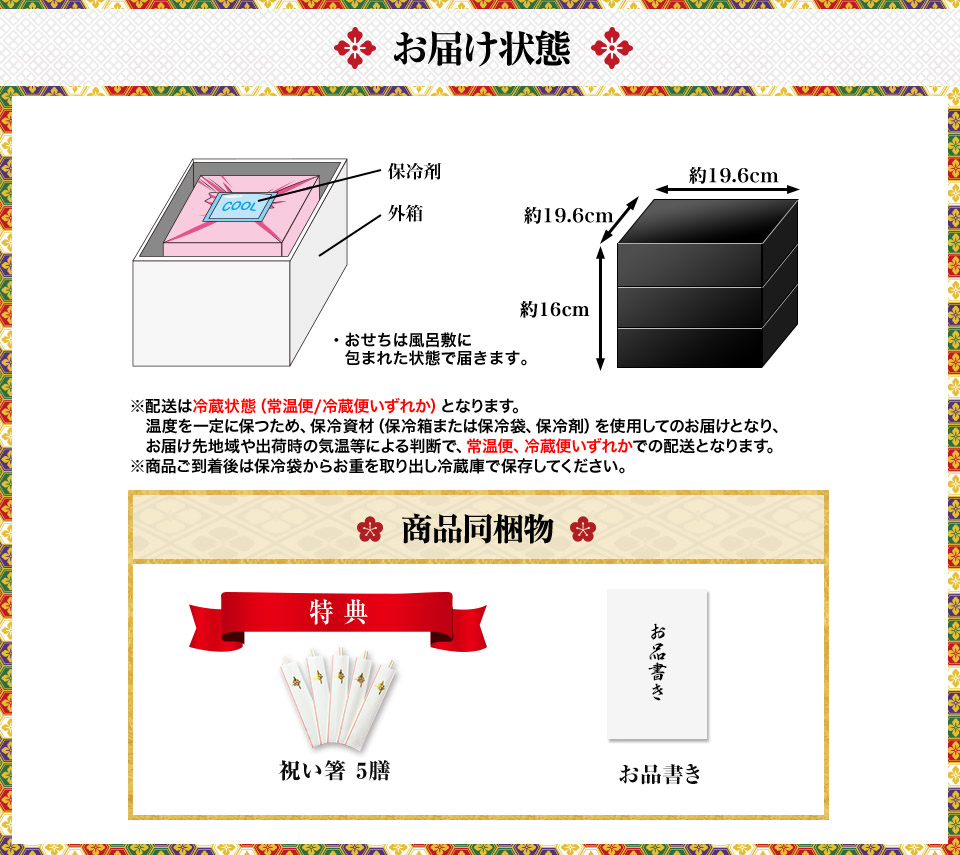 お届け状態