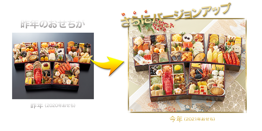 昨年のおせちがさらにバージョンアップ