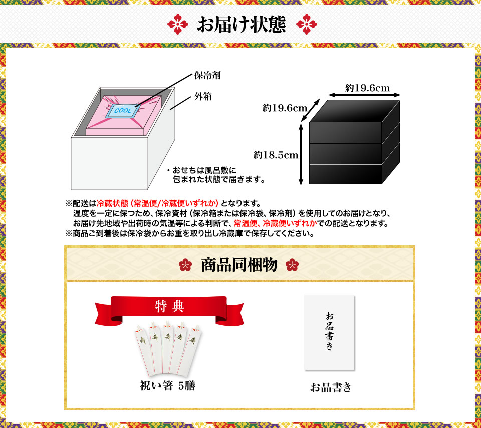 お届け状態