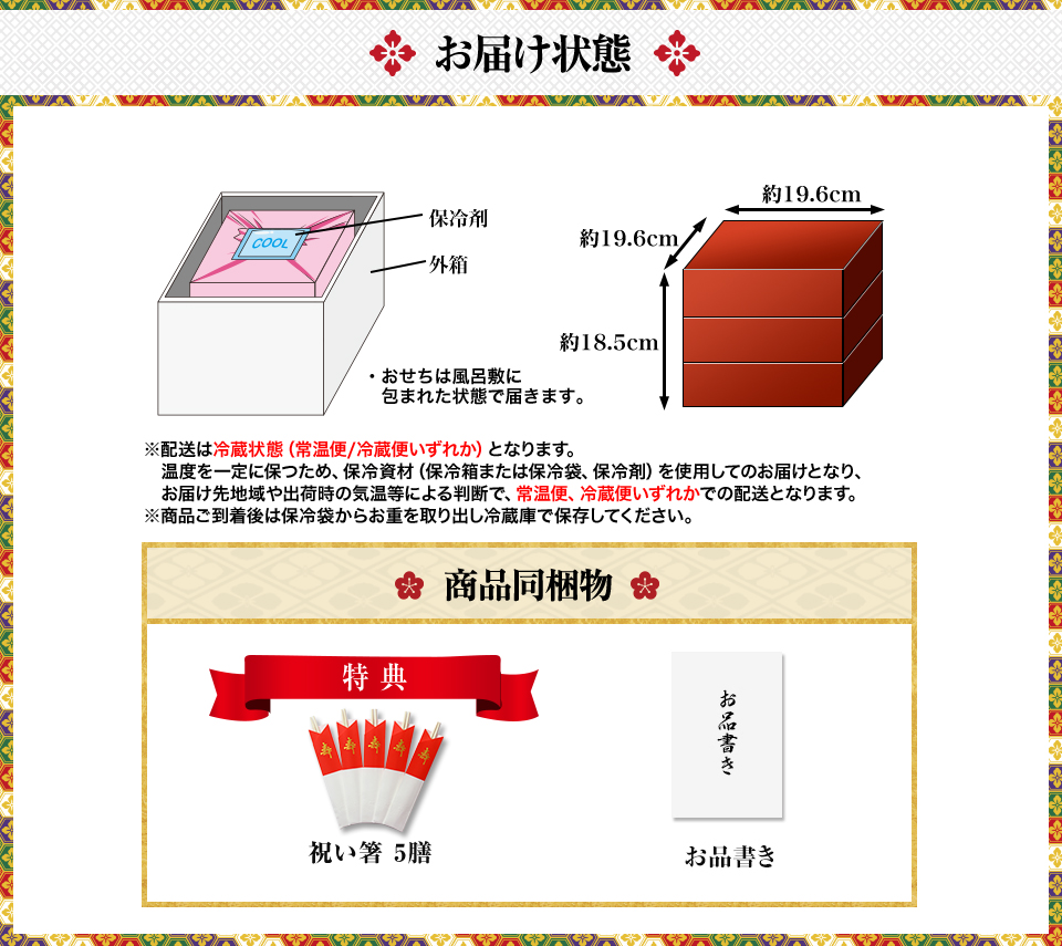 お届け状態