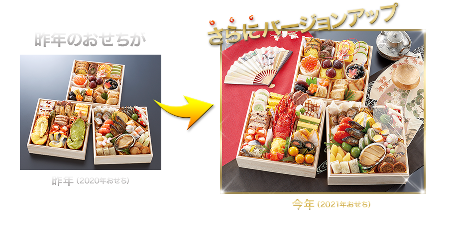 昨年のおせちがさらにバージョンアップ