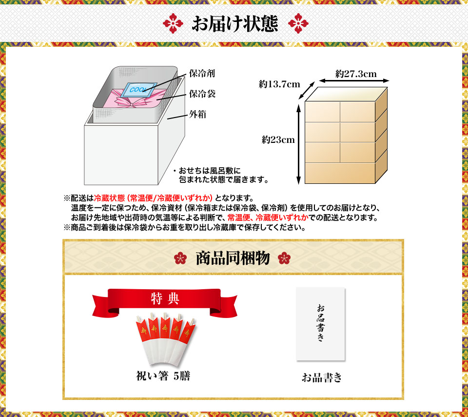 お届け状態