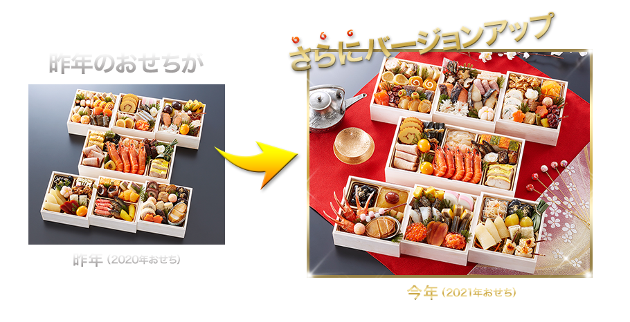 昨年のおせちがさらにバージョンアップ