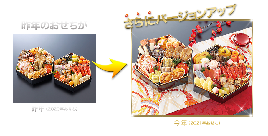 昨年のおせちがさらにバージョンアップ