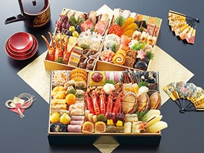 京都御所南 京料理「やまの」監修三箱二段重 珠天箱 