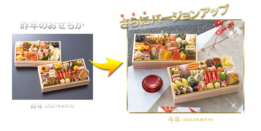 昨年のおせちがさらにバージョンアップ