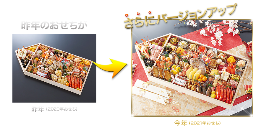 昨年のおせちがさらにバージョンアップ