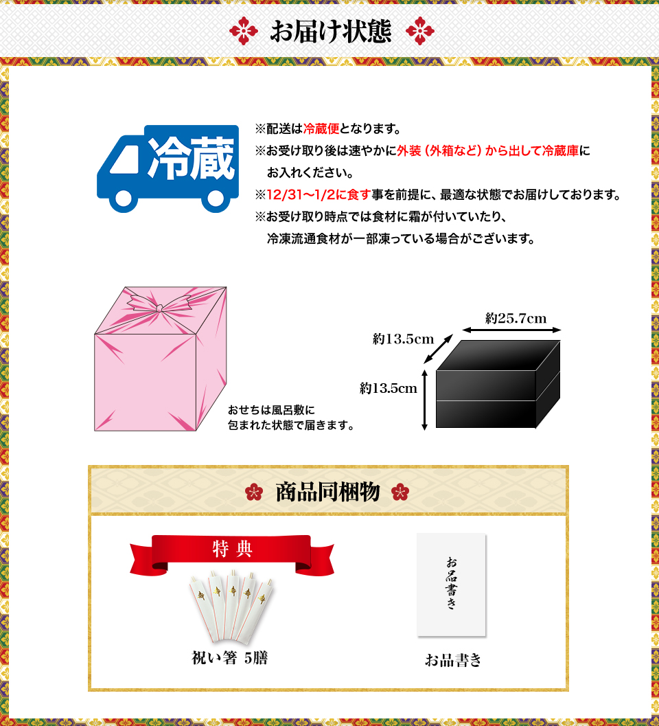 お届け状態