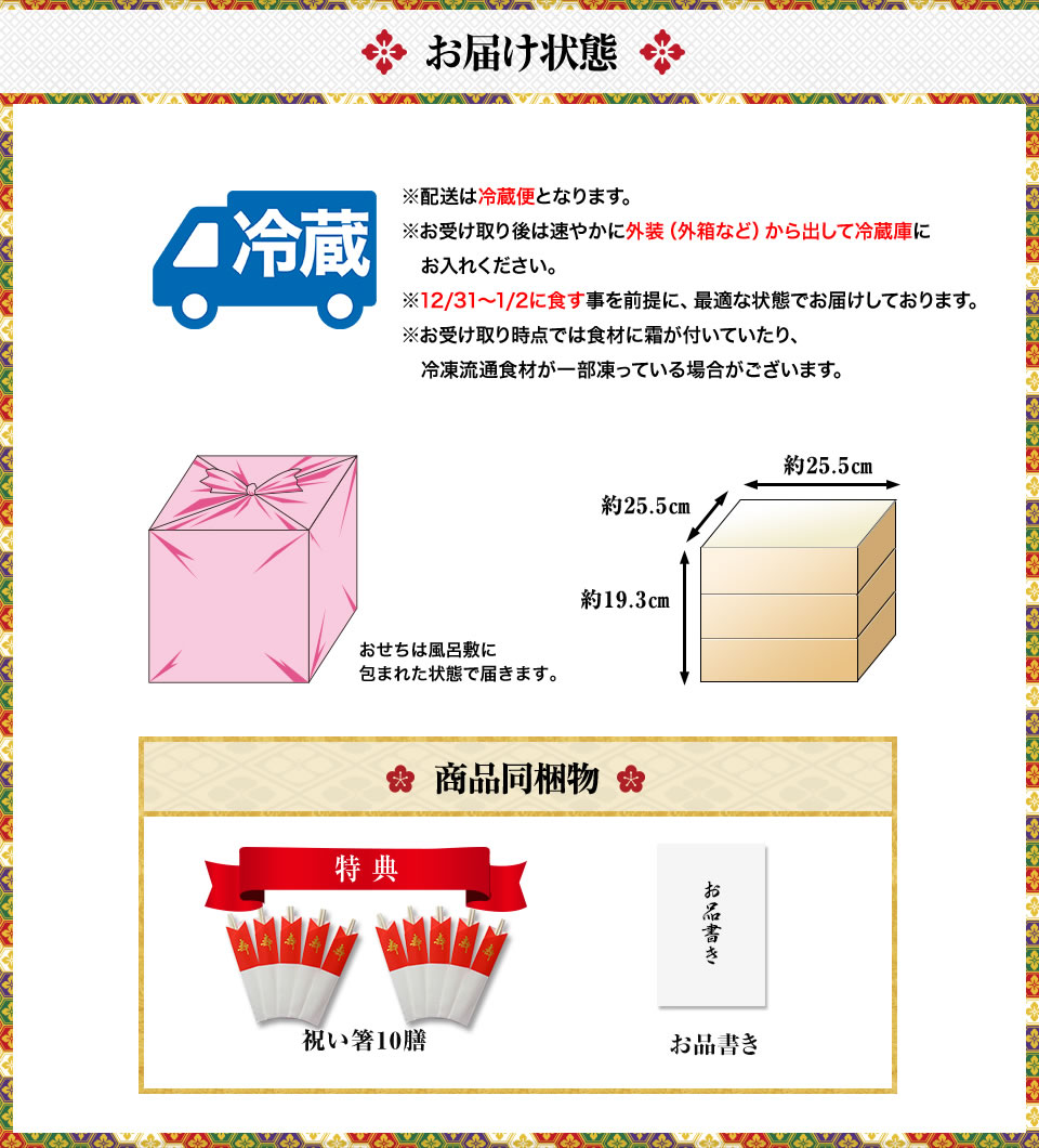 お届け状態
