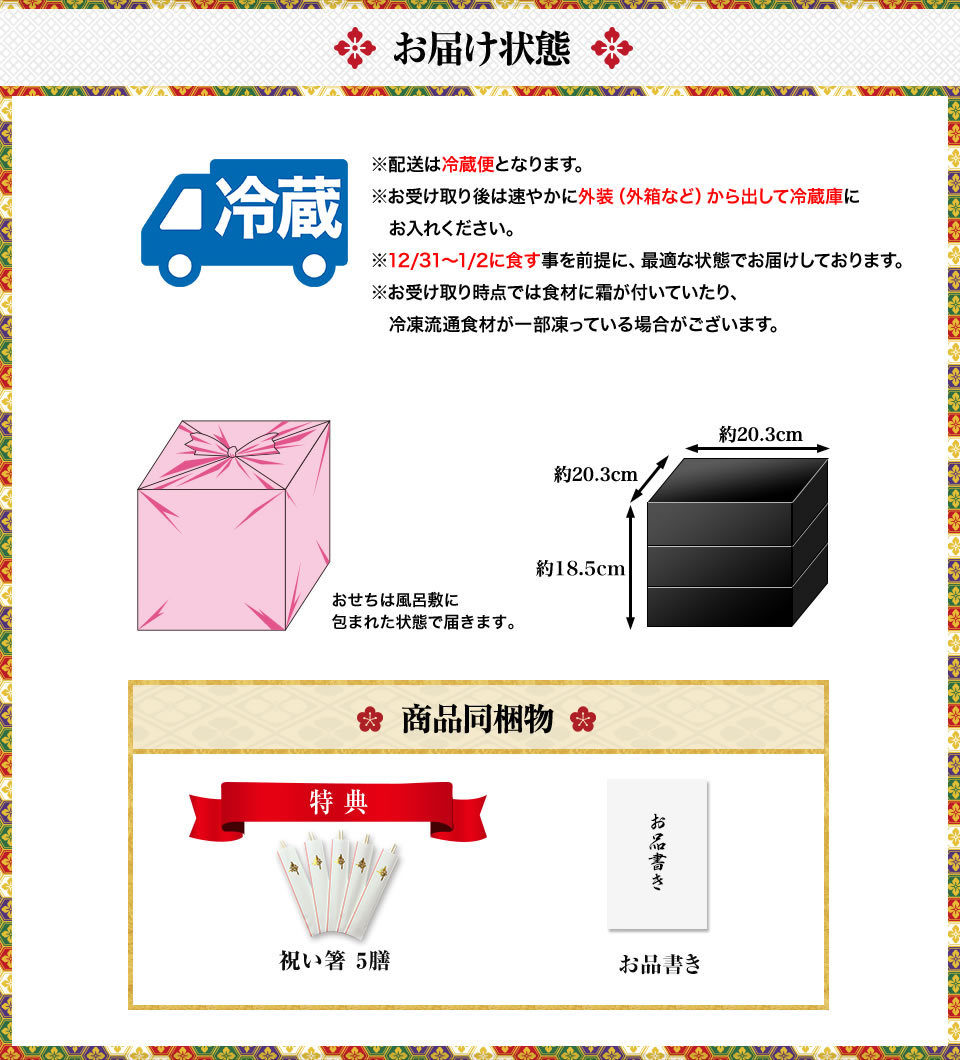 お届け状態