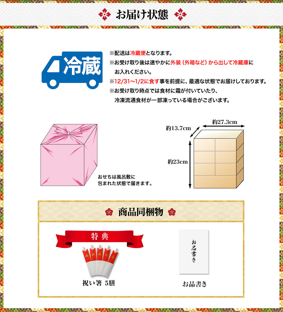 お届け状態