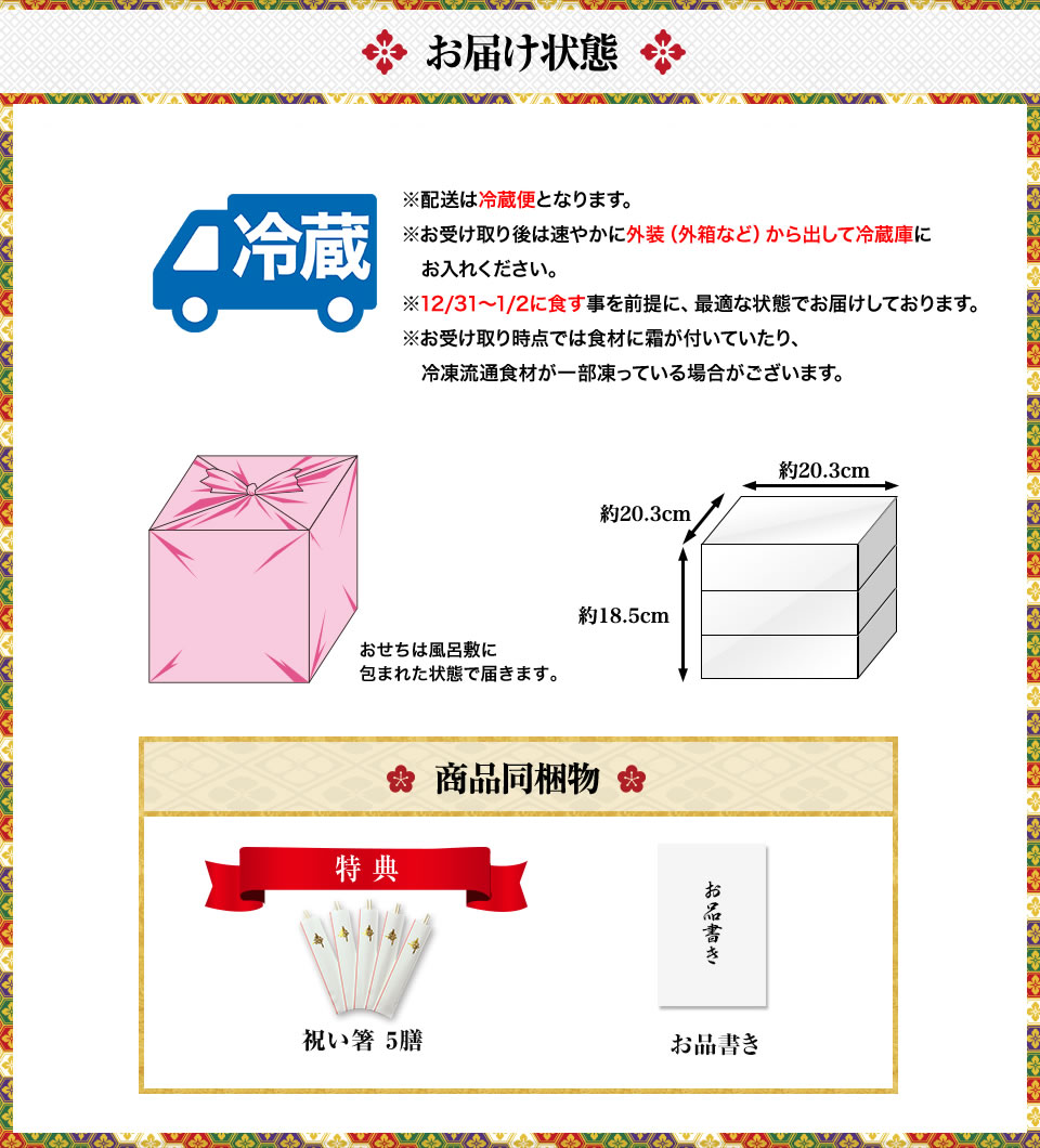 お届け状態
