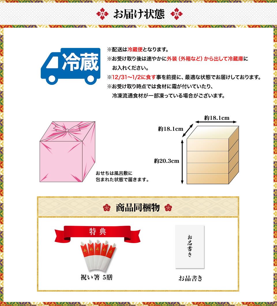 お届け状態