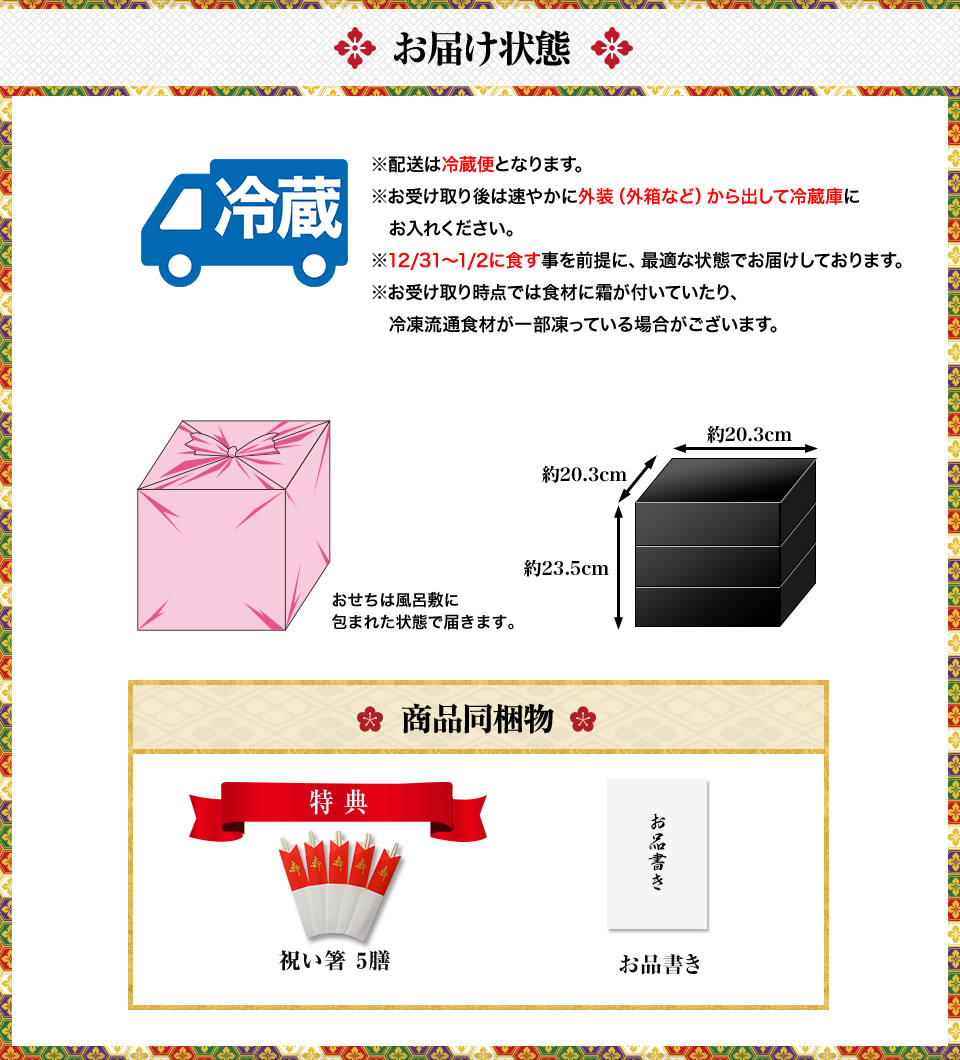 お届け状態