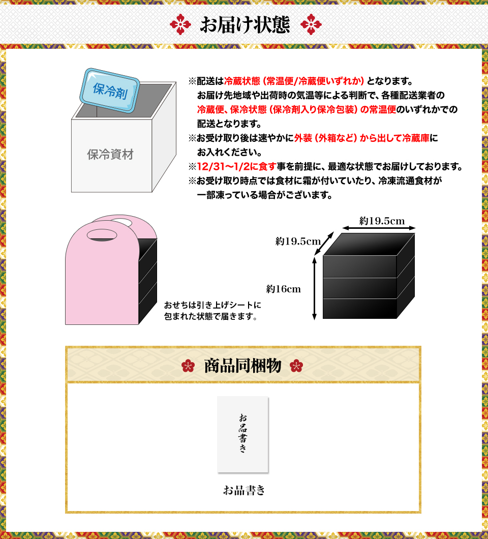 お届け状態