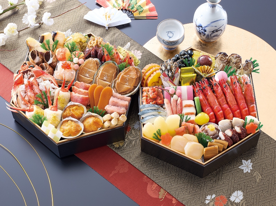 京都祇園料亭「岩元」監修六角二段重 海宝箱