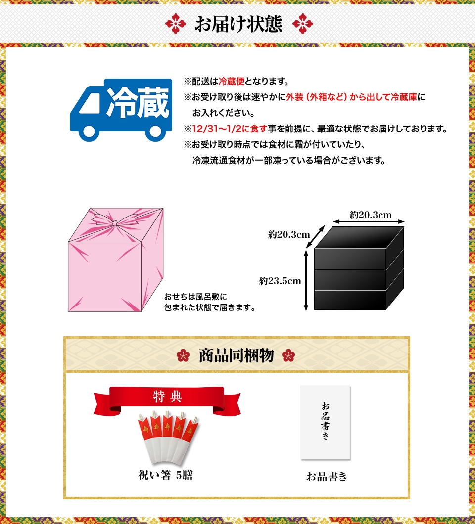 お届け状態
