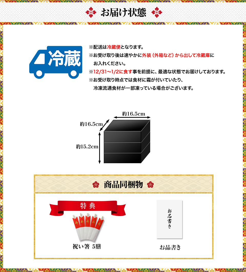 お届け状態