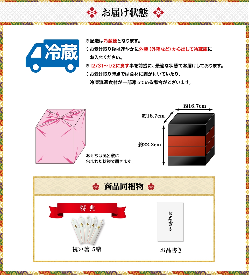 お届け状態