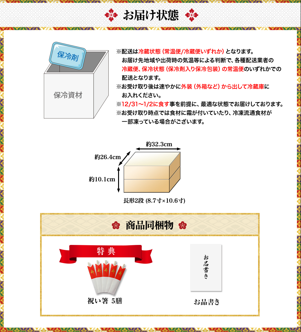 お届け状態